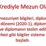170 krediyle mezun olanların mezuniyet bilgileri sisteme işlenmeye başladı, kimler mezun oldu, mezuniyet şartları neler?