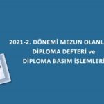 Açık Öğretim Lisesi Müdürlüğü 2021-2 Dönem Diploma İş ve İşlemleri Hakkında Yönerge Yayınladı