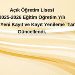 2. Dönem Kayıt Tarihleri Uzatıldı, son gün?