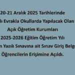 Açık Öğretim Ortaokulu 2025-2026 Eğitim Öğretim Yılı 2. Dönem Yeni Kayıt İşlemleri Başladı; Sınav, Kayıt Yenileme Tarihleri ve Kayıt Ücretileri Belli Oldu