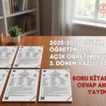 Açık Öğretim Lisesi 18-19 Temmuz 2026 tarihinde gerçekleştirilen Açık Öğretim Kurumları 3.Dönem Yazılı Sınavı soru kitapçıkları ve cevap anahtarları yayımlandı; sınav sonuçları ne zaman açıklanacak?