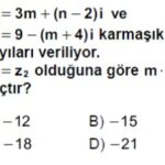 Açık Lise Matematik 1 Online Testleri Test 2
