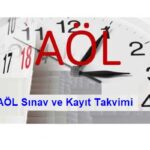 AÖL 2. Dönem Sınav ve Kayıt Tarihleri 2025 (Açık Öğretim Lisesi Sınav Takvimi 2025)